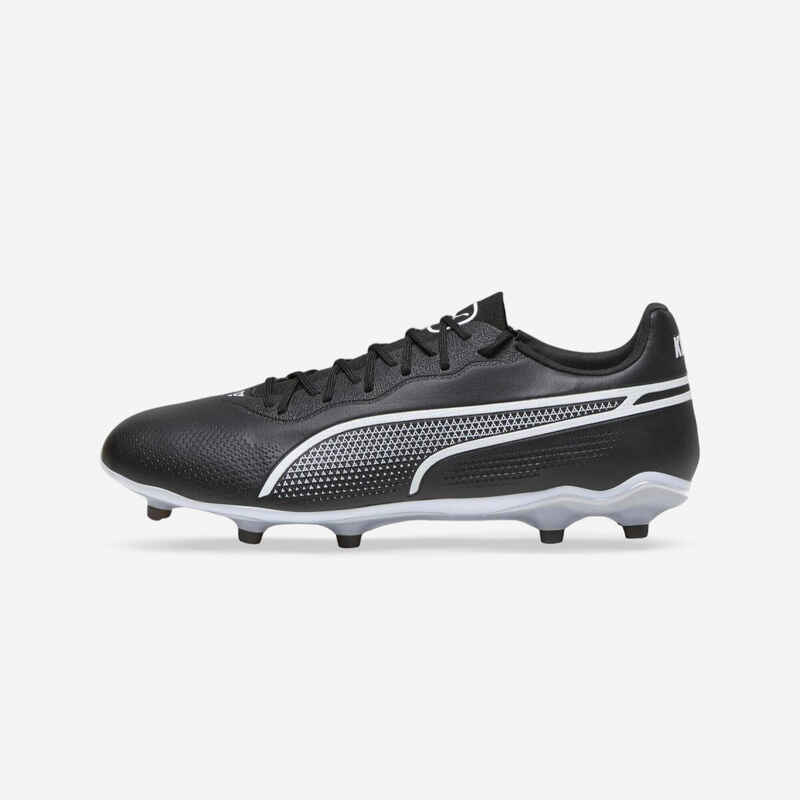 Damen/Herren Fussballschuhe FG/AG King Pro schwarz/weiss Decathlon